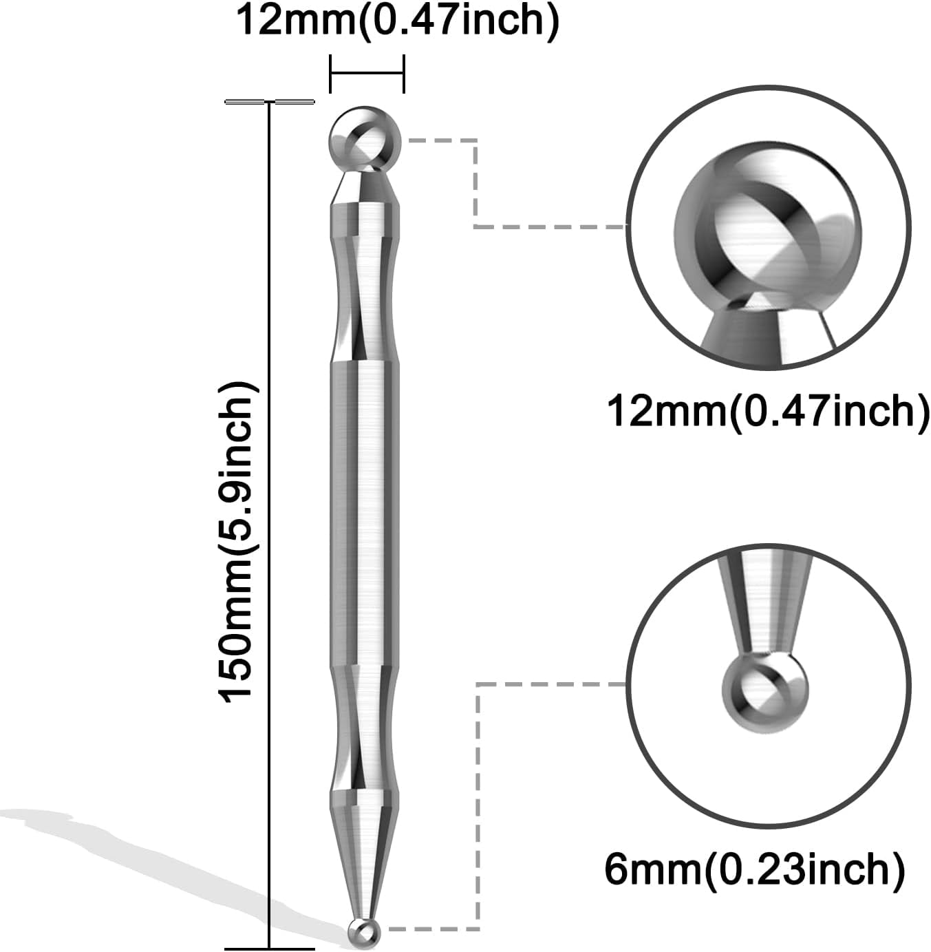 Reflexology Tools Stainless Steel, Trigger Point Massager Tool, Deep Tissue Massage Tool - Image 2