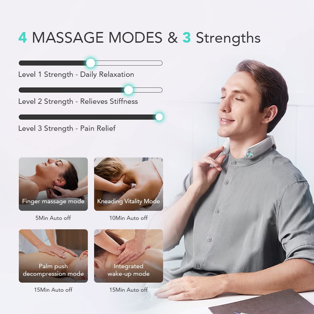 with Heat, Cordless Vibration Infrared Deep Tissue for Pain Relief, Portable Electric Smart Relaxer Use at Car Home O... - Image 2