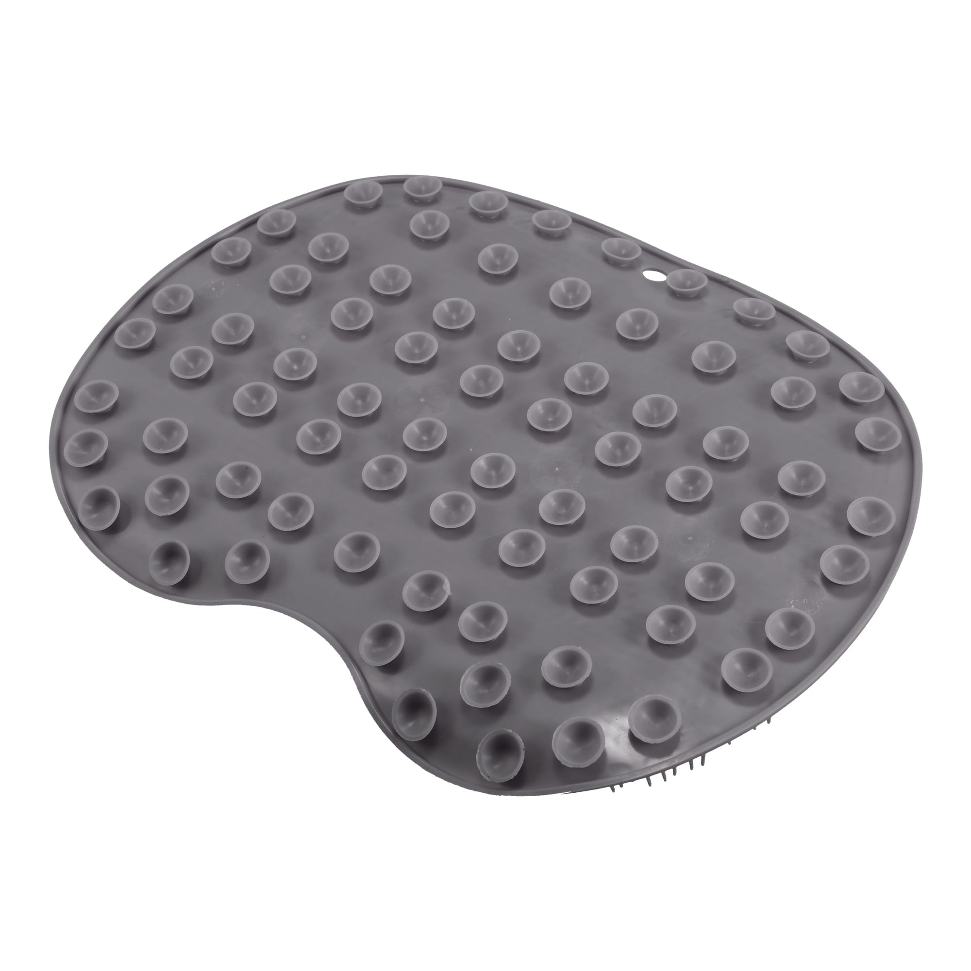 Massager Scrubber Shower Clean Massager Scrubber with Suction Cups 11.81"x8.85" Gray - Image 5