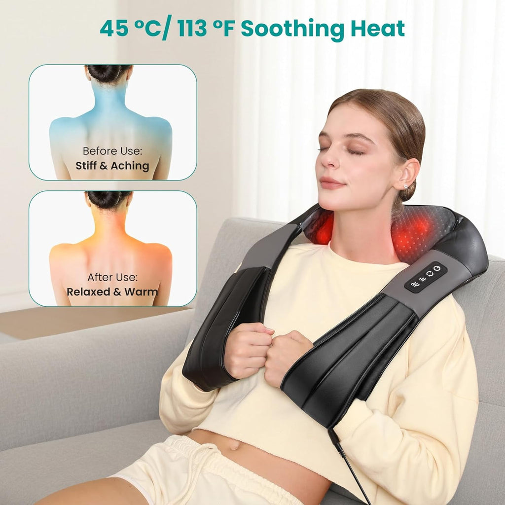 for Pain Relief Deep Tissue, Eligible Shiatsu Back with Heat, Massage Tools for Shoulder Trapezius Waist Leg Muscle, ... - Image 2