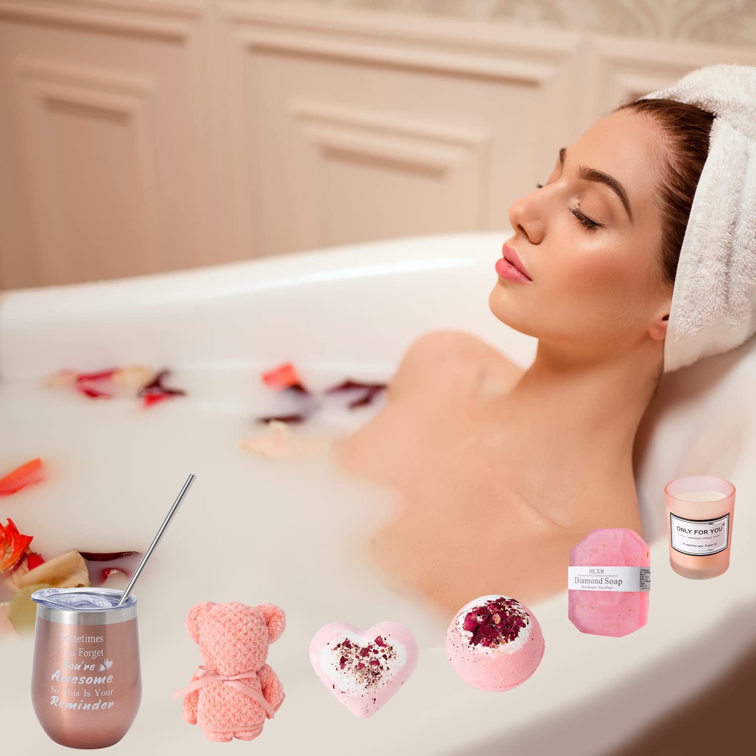 for Women - Birthday for Women,Women Set Contains 13 Items Unique Female Gift Ideas,Relaxing Care Package Self Care G... - Image 5