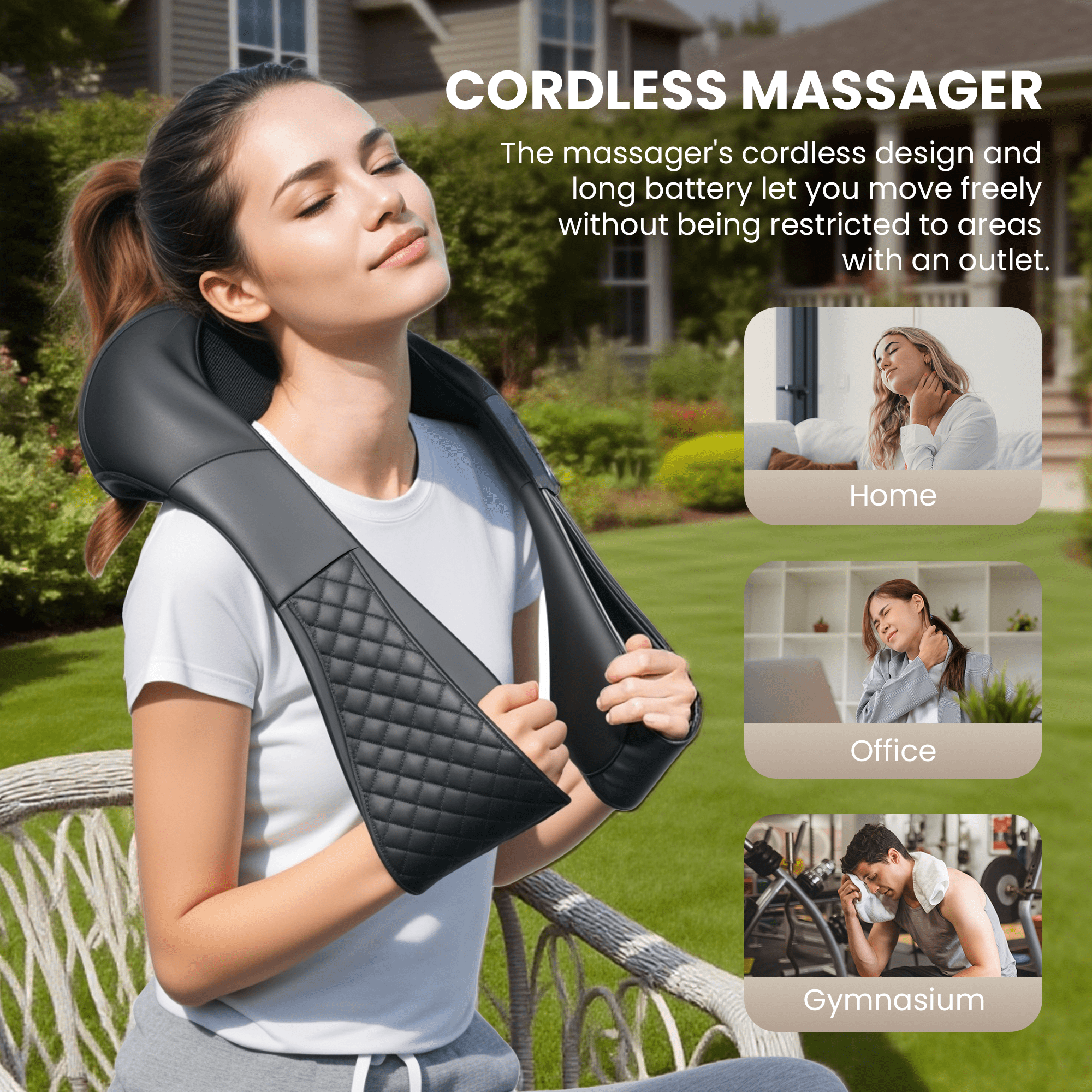 Massager with Heat, 4D Shiatsu Shoulder Massager for Pain Relief, Gifts for Mom Dad - Image 2