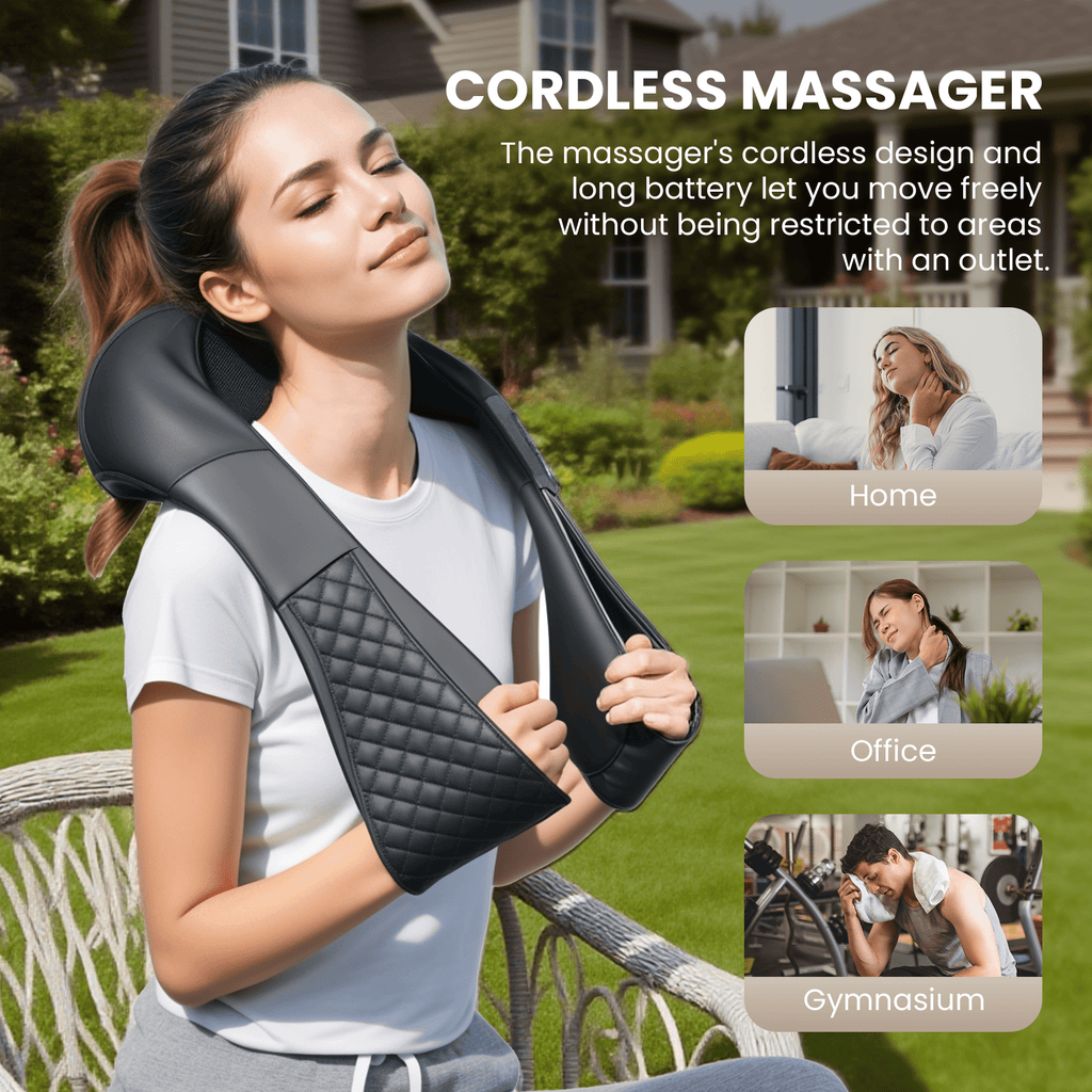 Massager with Heat, 4D Shiatsu Shoulder Massager for Pain Relief, Gifts for Mom Dad - Image 2