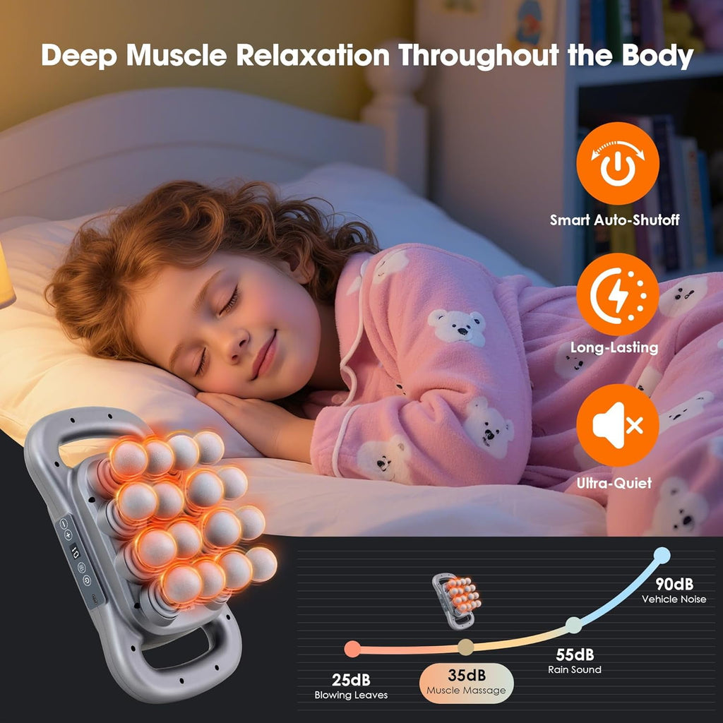 16-head meat gun massager, 9 styles and levels of electric massage tools, full-body and neck massagers, ideal gifts f... - Image 3