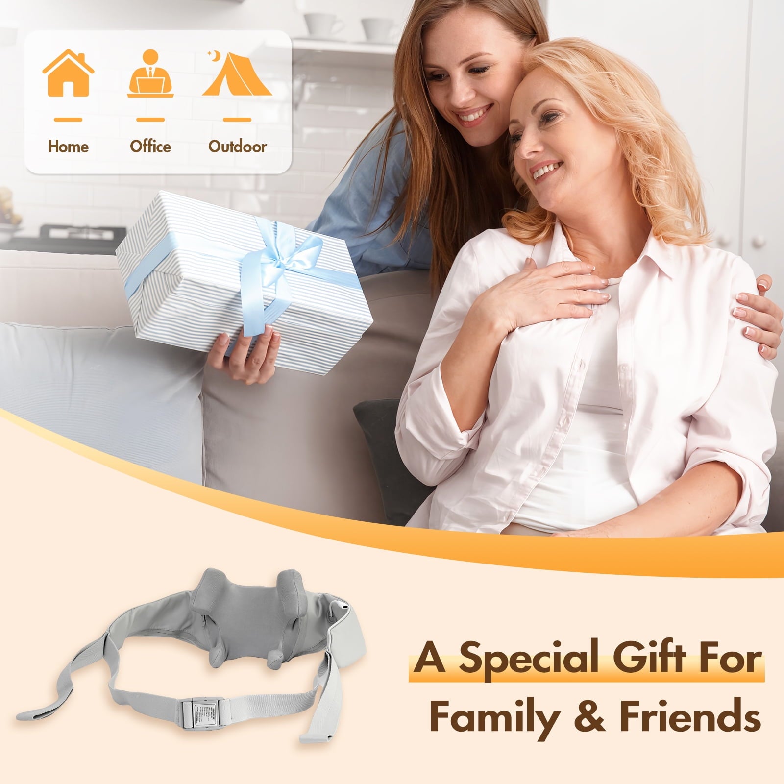 with Heat, 6D Shiatsu Cordless Deep Tissue Shoulder for Ultimate Relaxation, Ideal Gift for Men and Women - Image 4