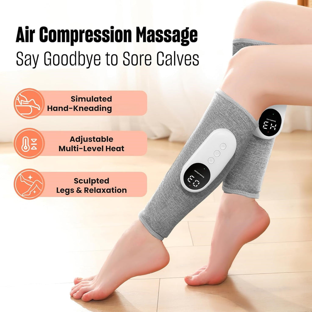 massager, calf circulation massager, 3 intensities and 3 modes, easy to use, suitable for relaxing feet, calves, thig... - Image 2
