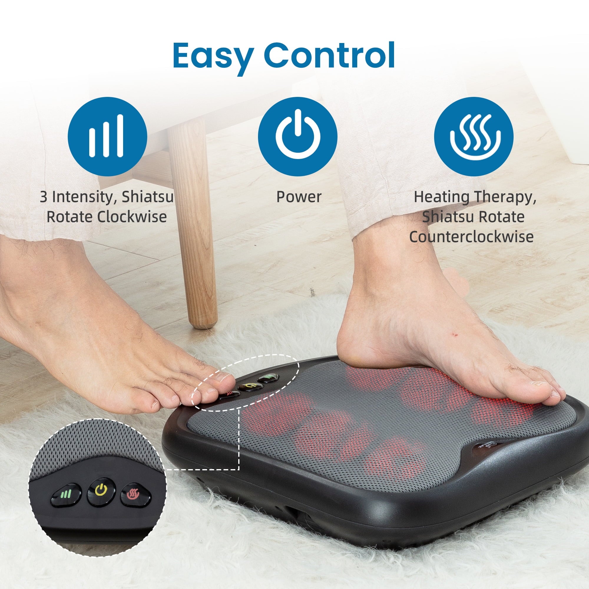 Massager with Heat, Kneading Back & Massager Machine for Pain Relief, Heated Warmer, Gifts - Image 6