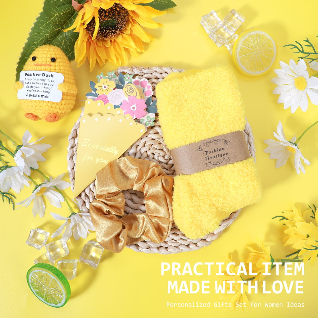 Gifts Baskets, Holi Gifts for Mom Women, 10 Pack, Yellow - Image 6