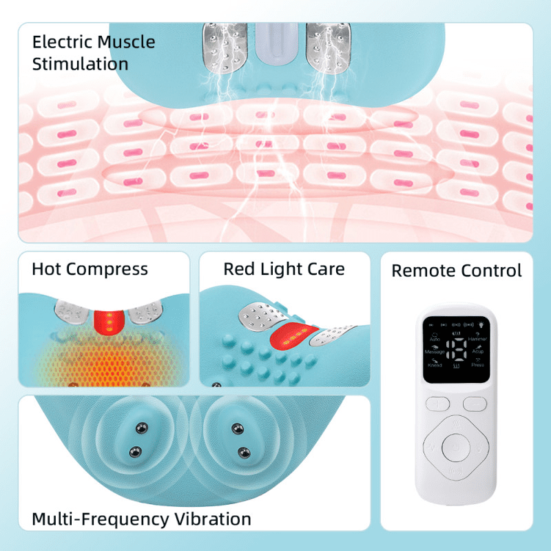4 in 1 Neck and Shoulder Massager with Heat, Wireless Neck Massager, Adjustable 6 Modes 9 Intensities, Portable Pillo... - Image 6