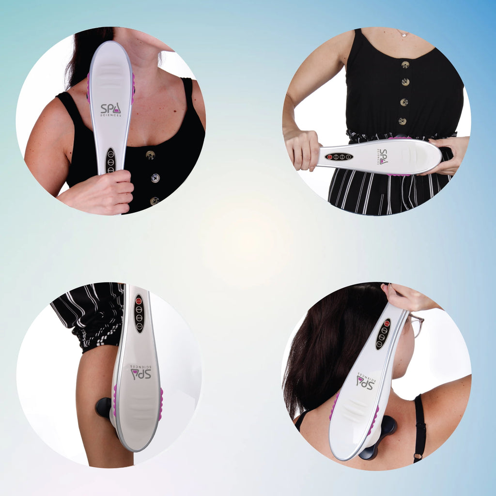 Deep Tissue Massager, Rechargeable, 5 Massage Heads, 4 Modes, For Neck and Back - Image 4