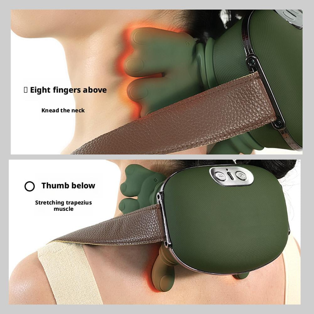 Portable Shiatsu and Shoulder Deep Tissue 4D Kneading Massage Pillow, Simulated Human Hand Design for Muscle Relax Ma... - Image 4