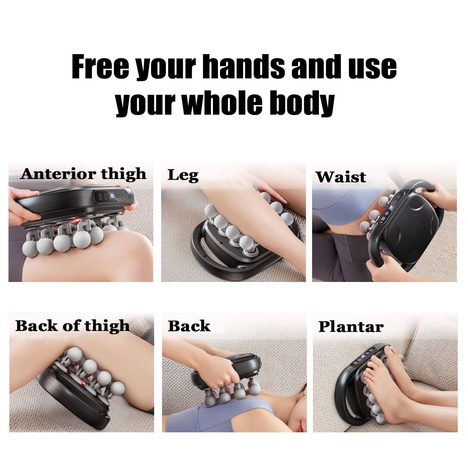 Massager, 16 Head Handheld Massage Gun Set, Powerful Back and Leg Muscle Massager for Pain Relief and Relaxation Gift... - Image 2