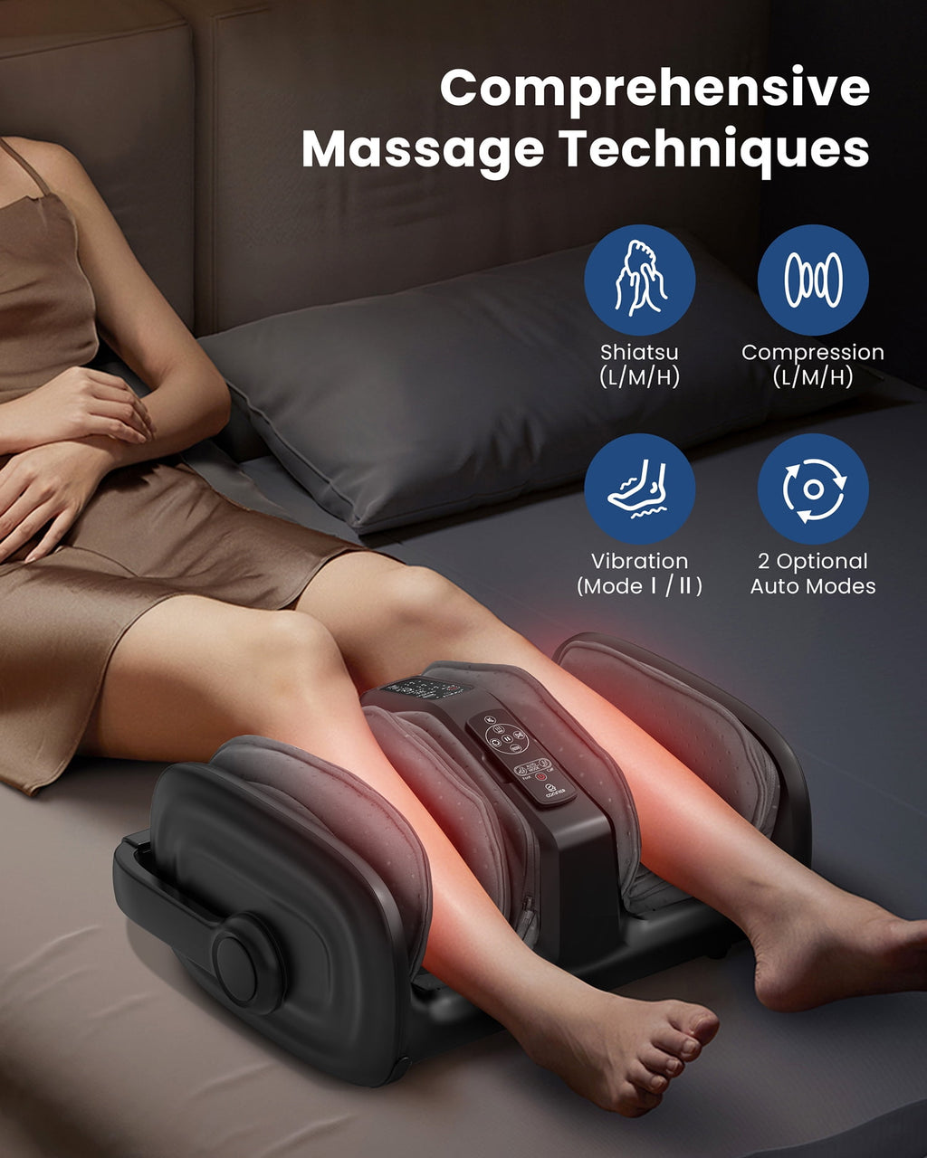 with Heat, 3 in 1 Feet Massage Machine for Neuropathy Plantar Fasciitis Circulation, Gifts - Image 2