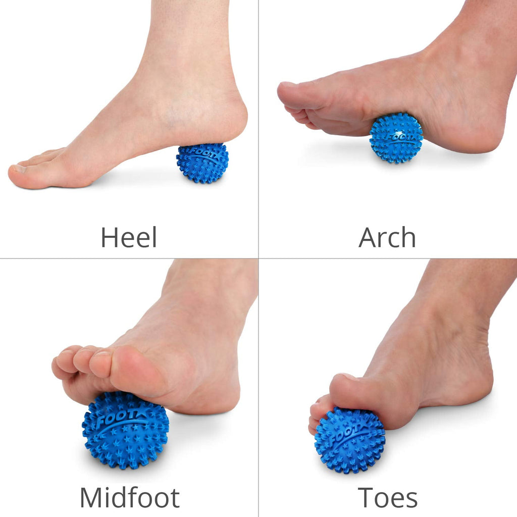 Star Massager Ball and Plantar Fasciitis Roller - Soothe Stress, Discomfort, Aches, & Tightness (Pack of 2, Blue, 2-I... - Image 2