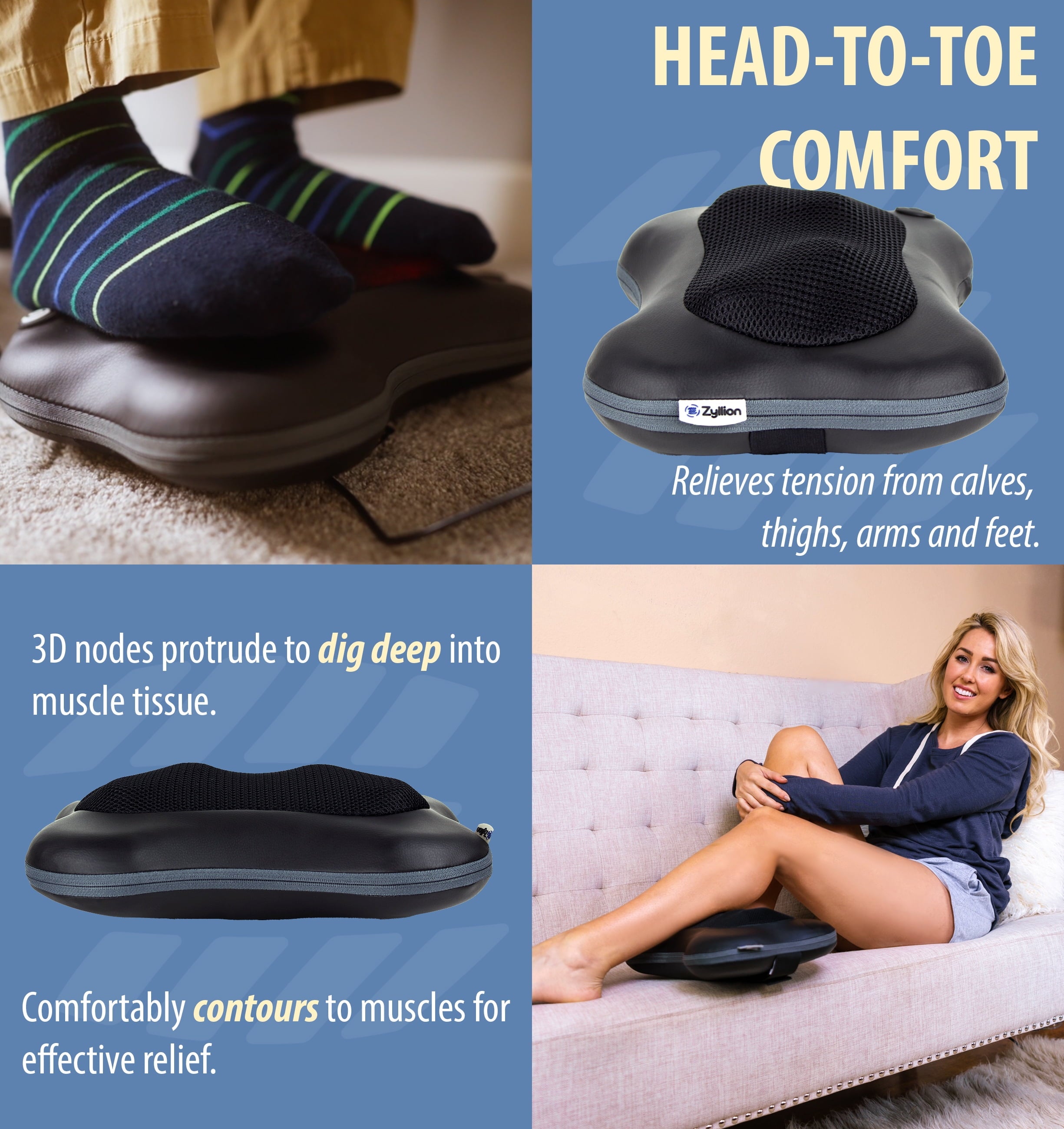 & Neck Massager with Heat for Muscle Pain, Black - Image 6