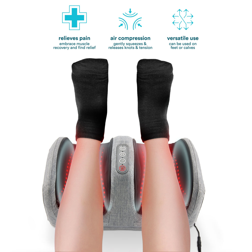 & Calf Massager, Kneading Shiatsu Massage Air compression with 2 Intensity Levels and Soothing Heat - Image 4