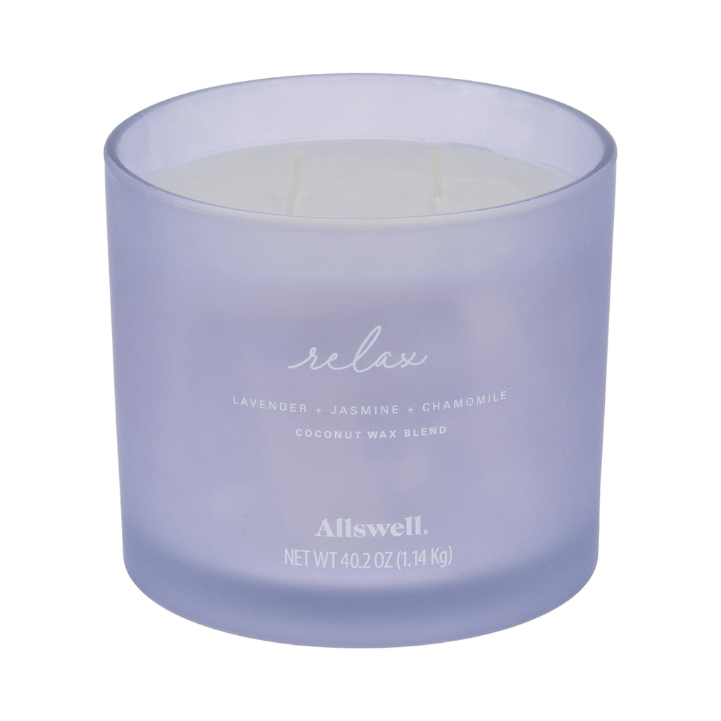 ( + Jasmine + Chamomile) Scented 4-Wick Spa Jar Candle 40.2oz. - Image 4