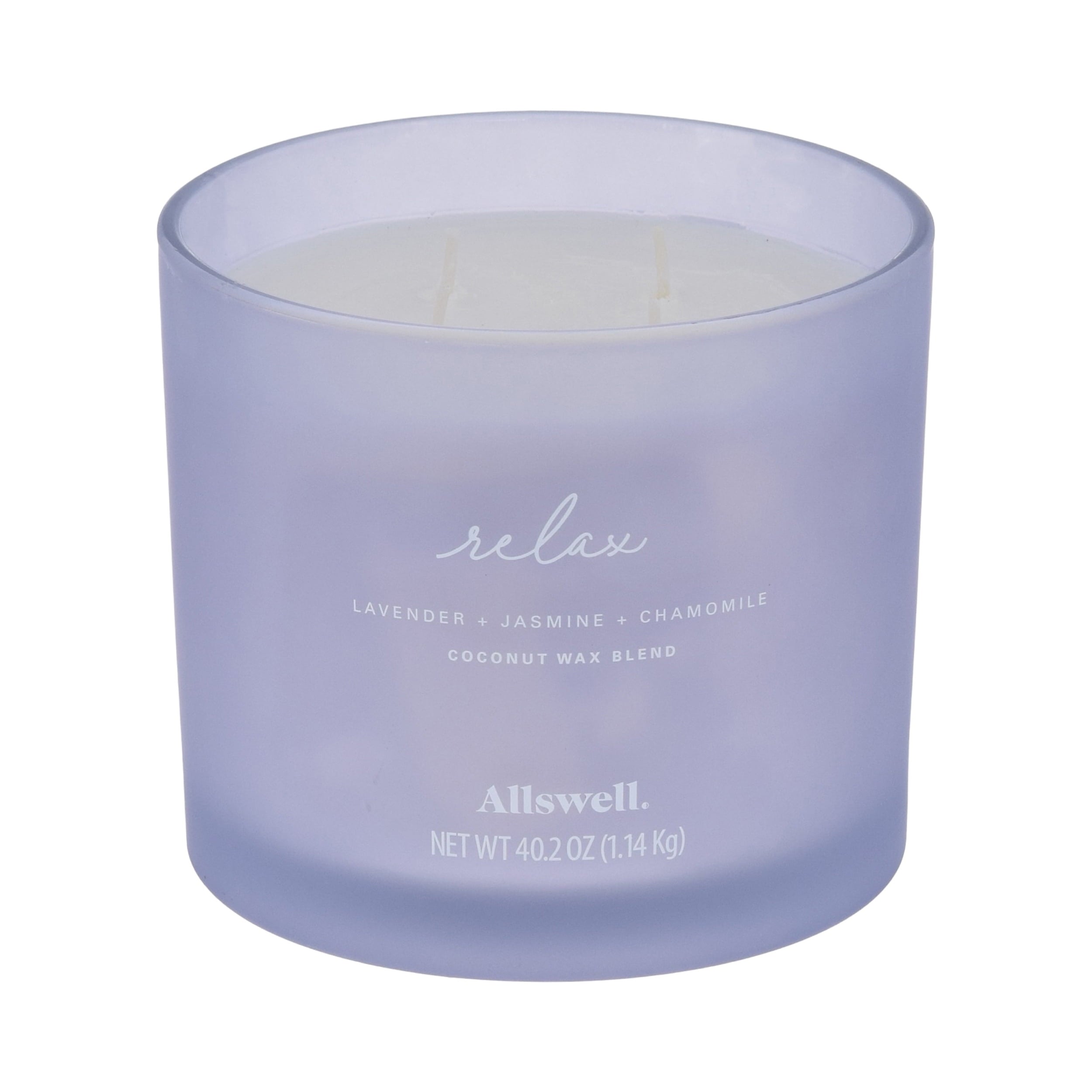 ( + Jasmine + Chamomile) Scented 4-Wick Spa Jar Candle 40.2oz. - Image 4