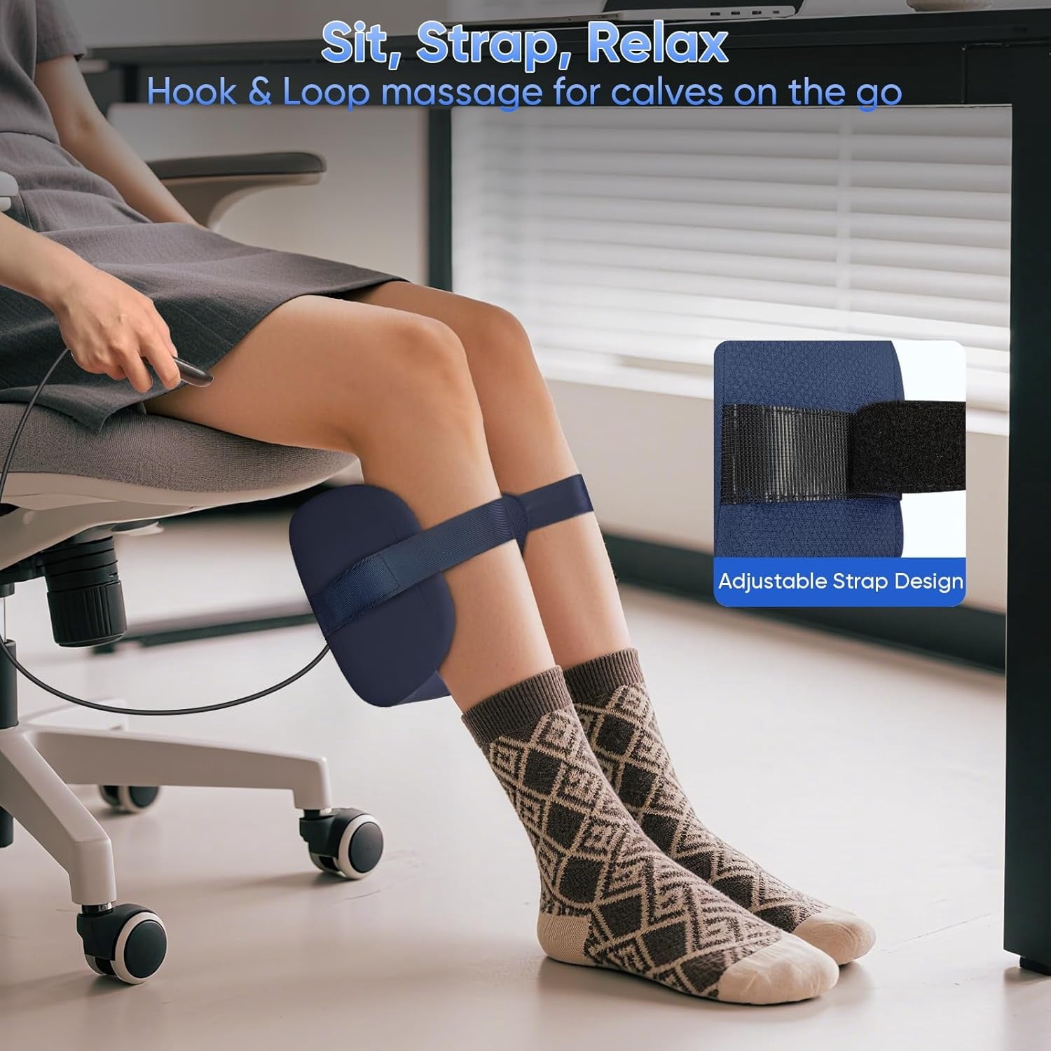 with Heat, Shiatsu for Plantar Fasciitis, and Calf with Massage Roller, Deep Kneading, Pain Relief - Image 3