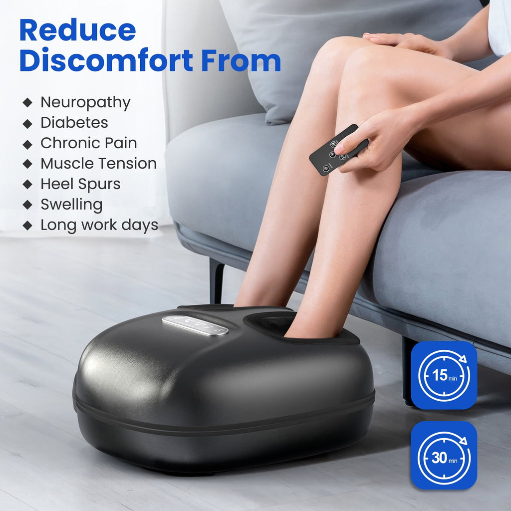 Massager with Heat for Neuropathy Tired Blood Circulation, Eligible, Mothers Day Gifts for Mom Women, Black - Image 2