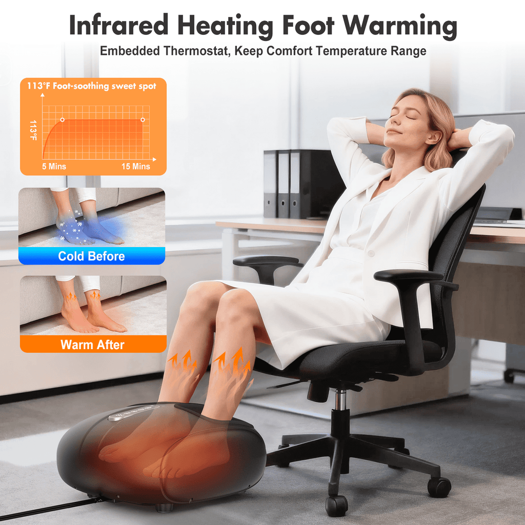2026 Foot Massager with Heat for Deep Kneading, Heating, Air Compression Feet Massage for Pain Relief, Plantar Fascii... - Image 6