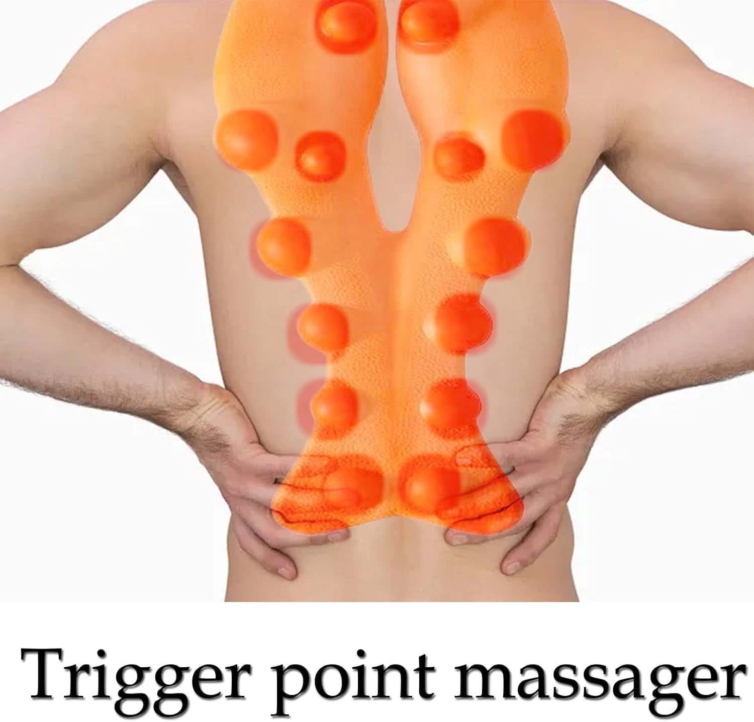 Massager - Occipital Release Tool, Neck Release Pressure Massage to Shoulder Blade (Orange) - Image 5