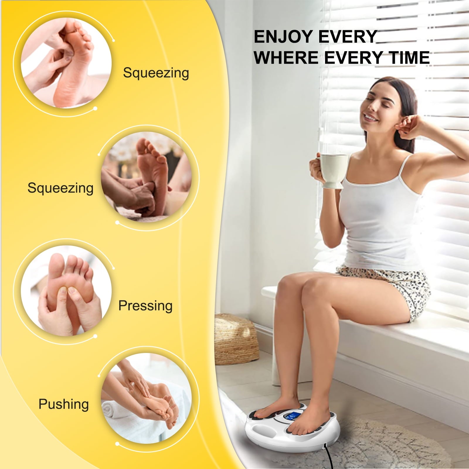Massager for Neuropathy, Massager Circulation Stimulator, Massager for Circulation and Pain Relief, 25 Modes 99 Inten... - Image 4