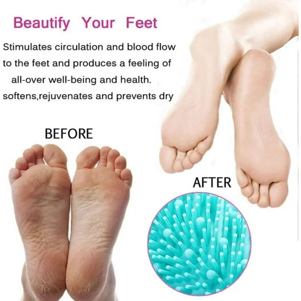 Mat,XL Larger Size Massager Mat with Non-Slip Suction Cups - Cleans, Exfoliationl,Massages Your Feet Without Bending,... - Image 4