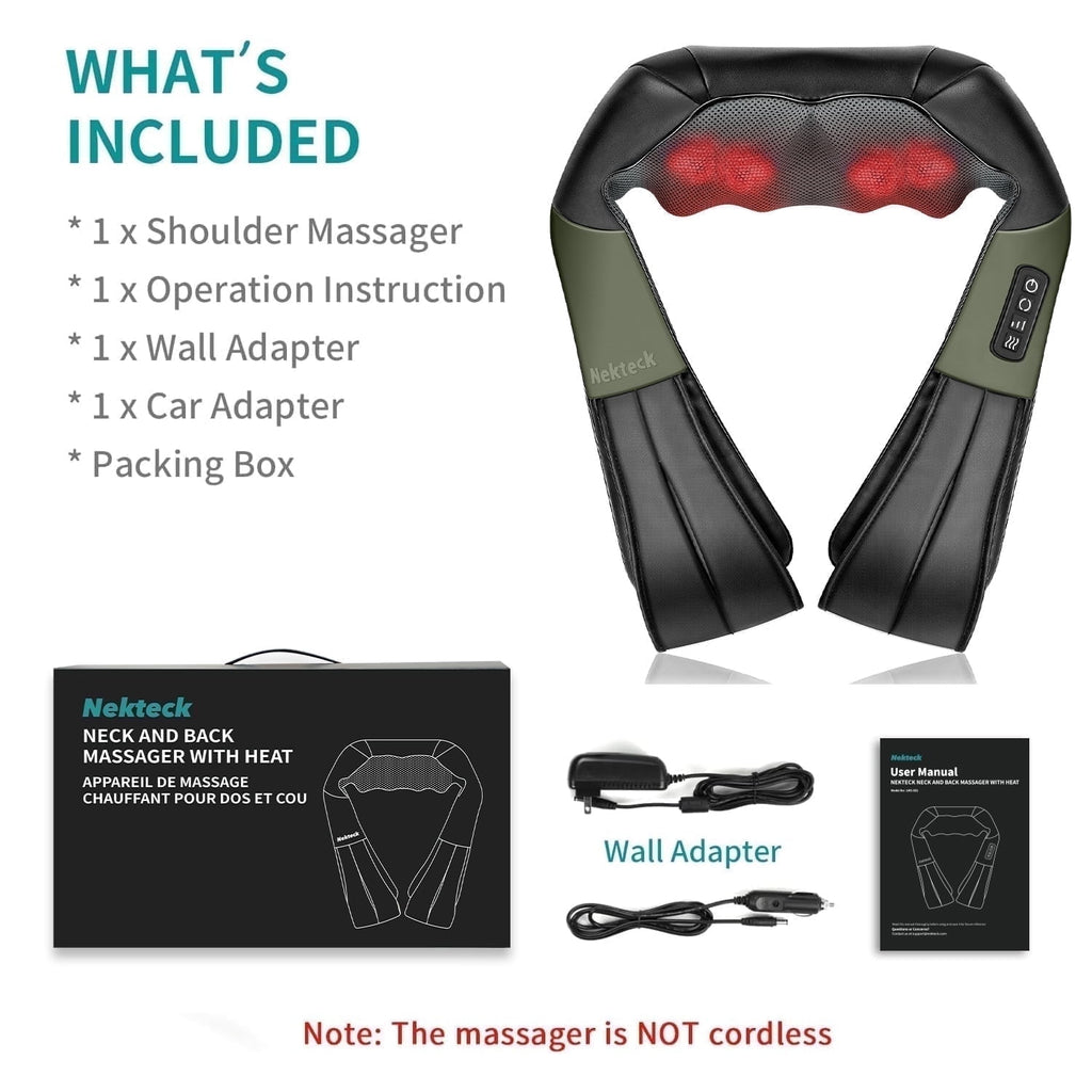 Back, and Shoulder Massager With Heat - Image 6