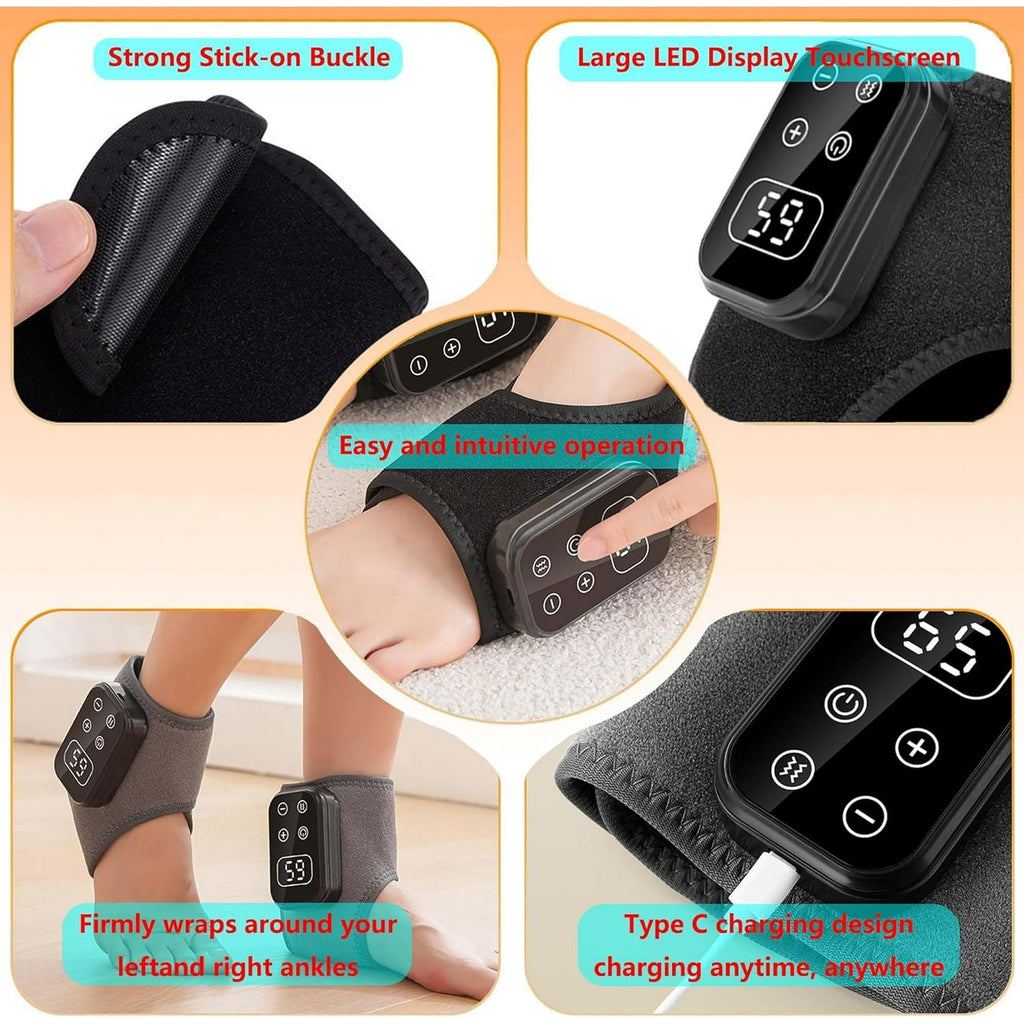 for Neuropathy, Triple Feet Relief with 5 massage intensity levels and 6 heat levels Visible Screen, Ankle Massage fo... - Image 4