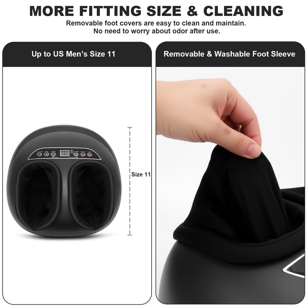 with Heat & Deep-Kneading, Air Compression Shiatsu Massage for Plantar Fasciitis, Circulation, Relaxation & Gift - Image 2