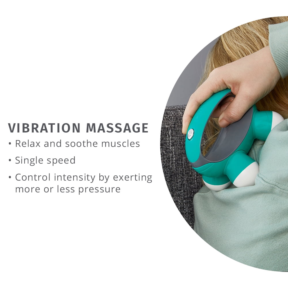 Mini Hand-Held Massager with Vibration Massage, 4 Massage Nodes(Nov-30-WMT) - Image 4