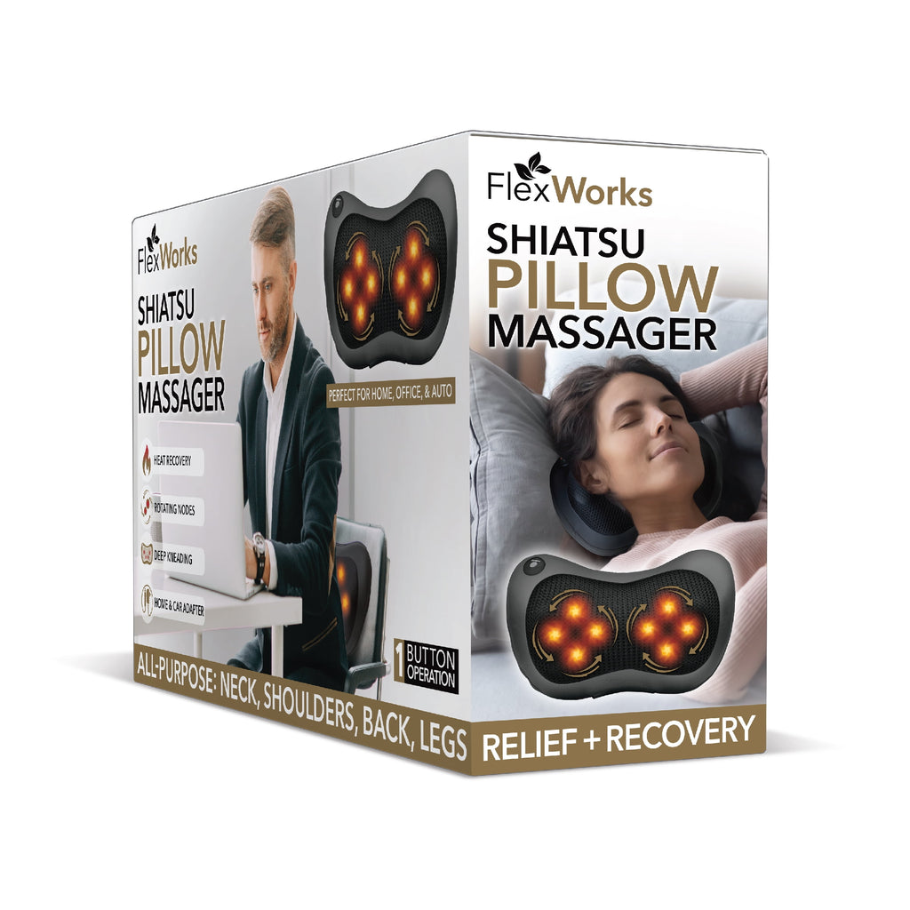 Massager for Neck, Shoulder, and Back with InfraRed Heat, Black - Image 2
