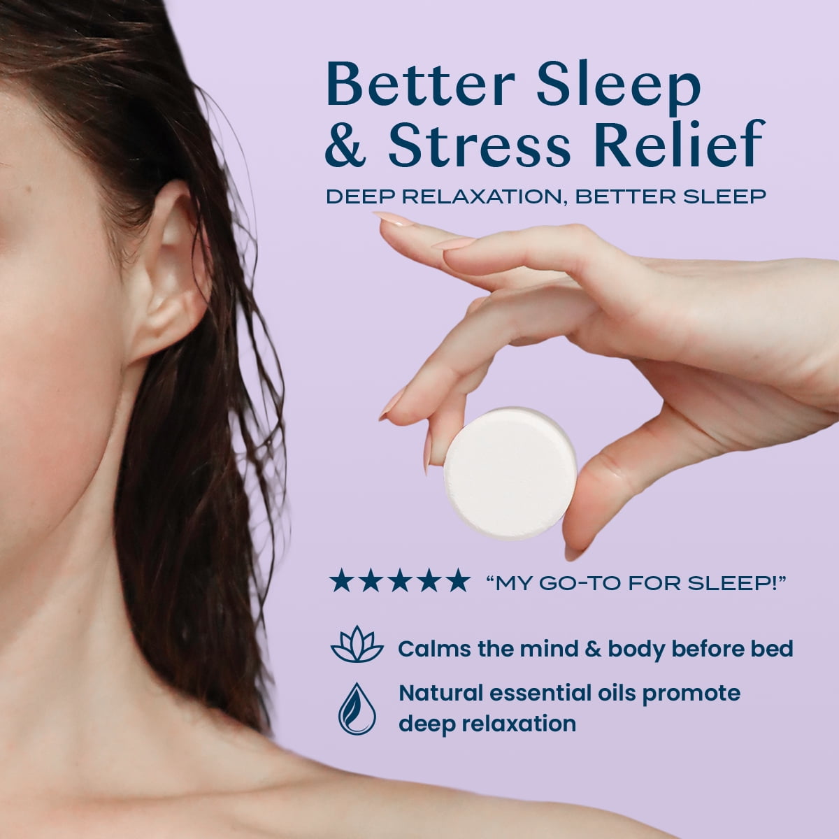 3 Count Aromatherapy Shower Steamers, Essential Oils, Lavender - Image 4