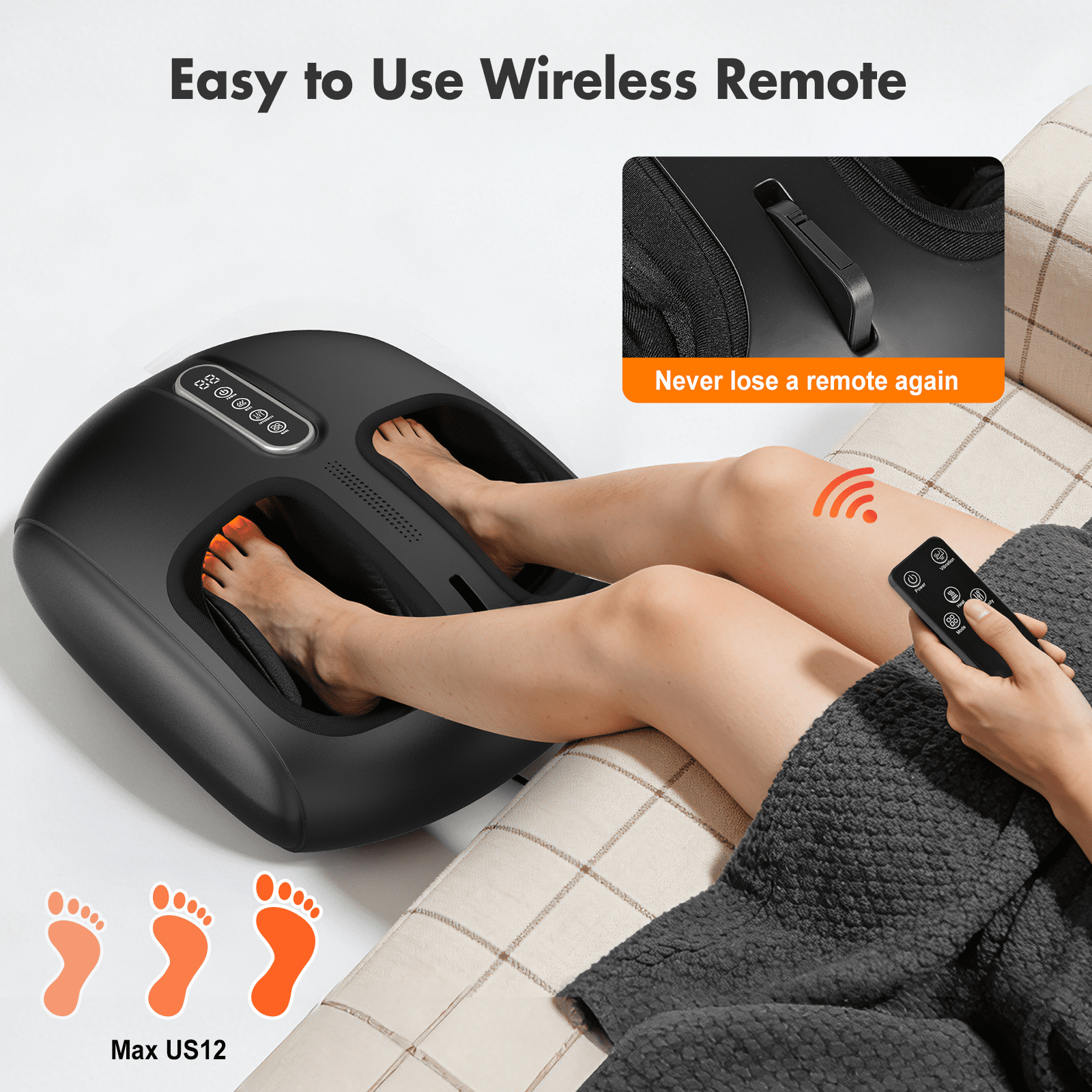 2026 Foot Massager with Heat for Deep Kneading, Heating, Air Compression Feet Massage for Pain Relief, Plantar Fascii... - Image 4