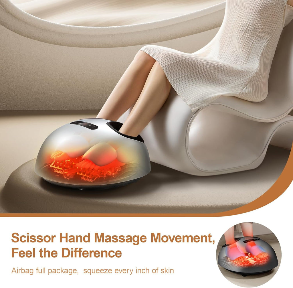 Deluxe Electric Foot Massager with Soothing Heat, Full Airbag Wrap and Deep Kneading Shiatsu Nodes for an At-Home Spa... - Image 5