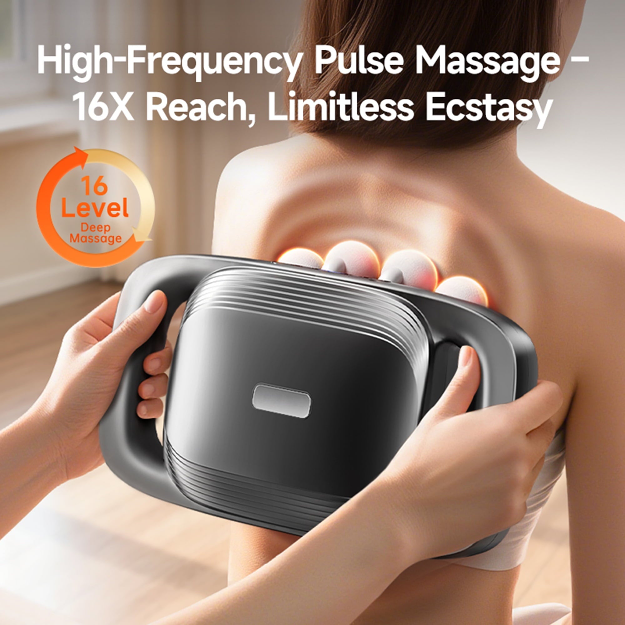 16 Massage Guns Deep Tissue, Neck Back Shoulders Legs Muscle Massager Percussion Massage Gun - Image 4
