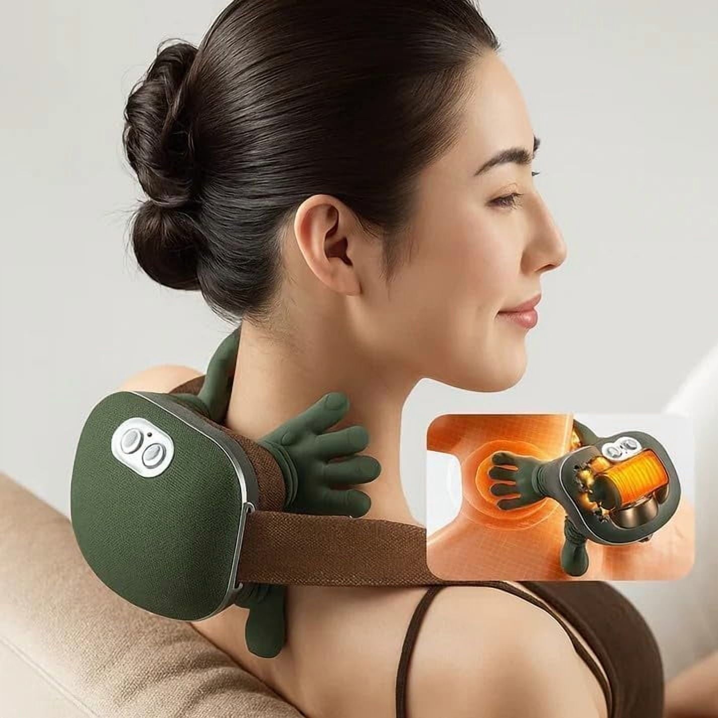 Portable Shiatsu and Back , Electric Deep Tissue 4D Kneading Massage, Simulated Human Hand Design for Pain Relief and... - Image 2