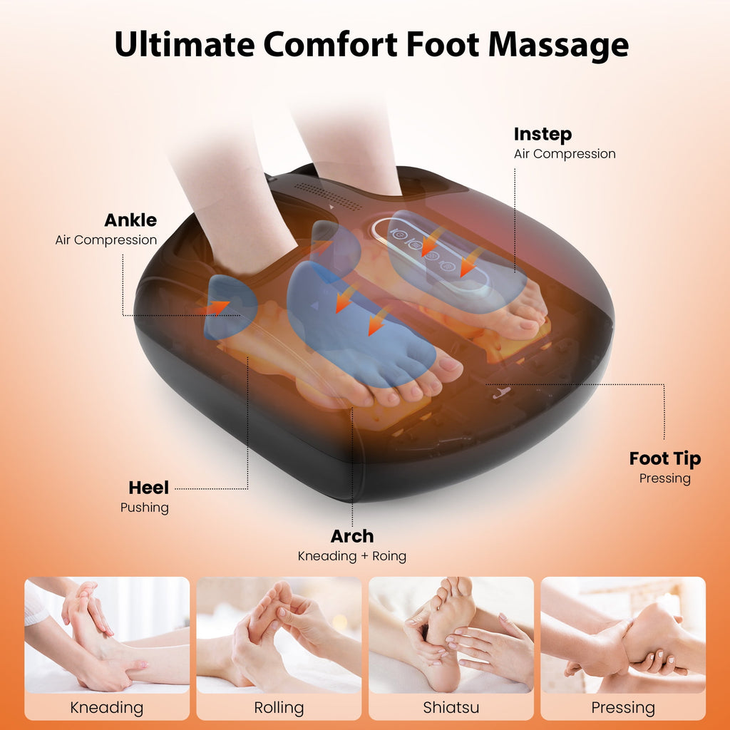 with Heat,Shiatsu with Remote,Birthday Gifts for Women Mom Men Dad,Black - Image 4