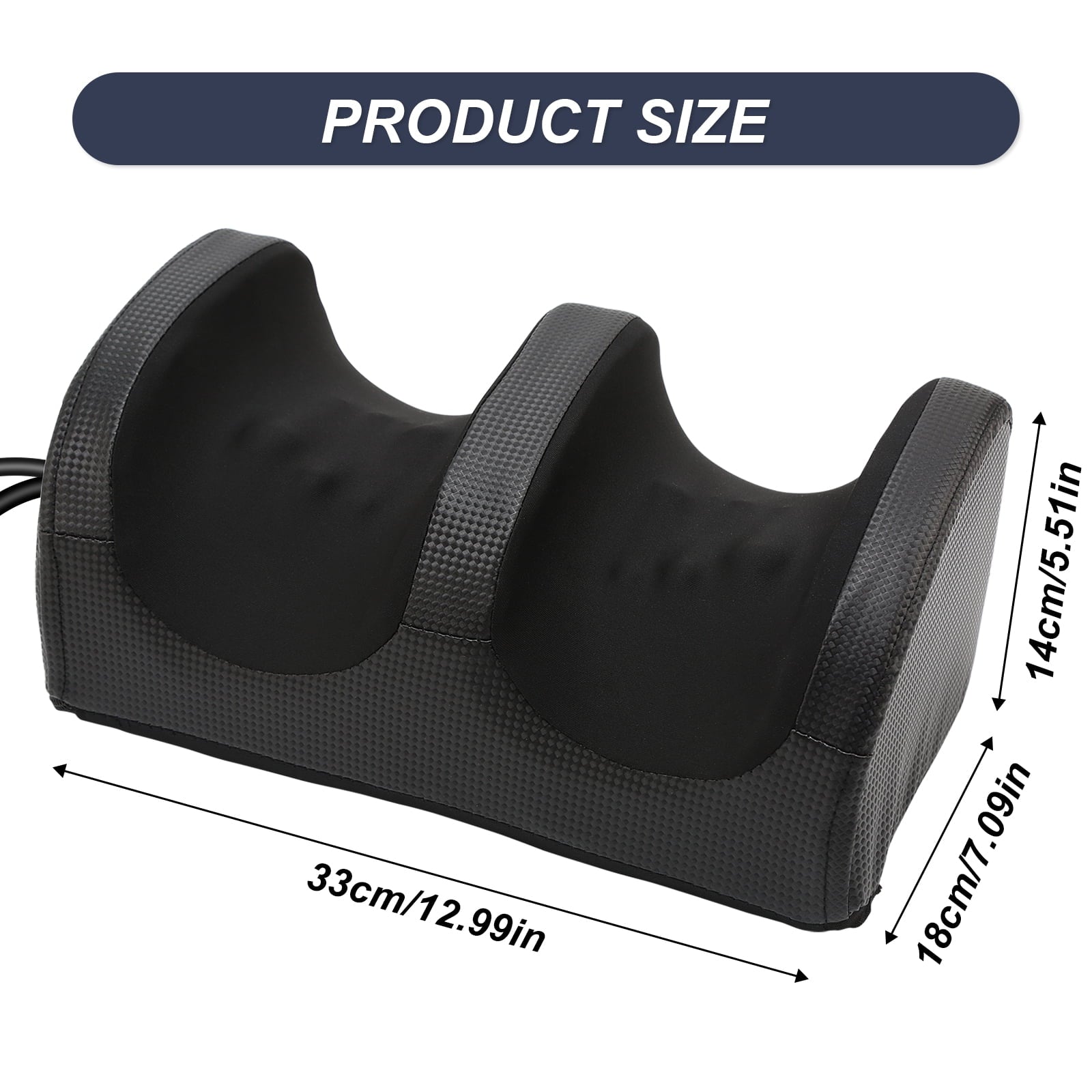 Electric Foot Massager Machine with Heat, Shiatsu Kneading Feet and Calf Massagers for Relaxation, Plantar Fasciitis ... - Image 2