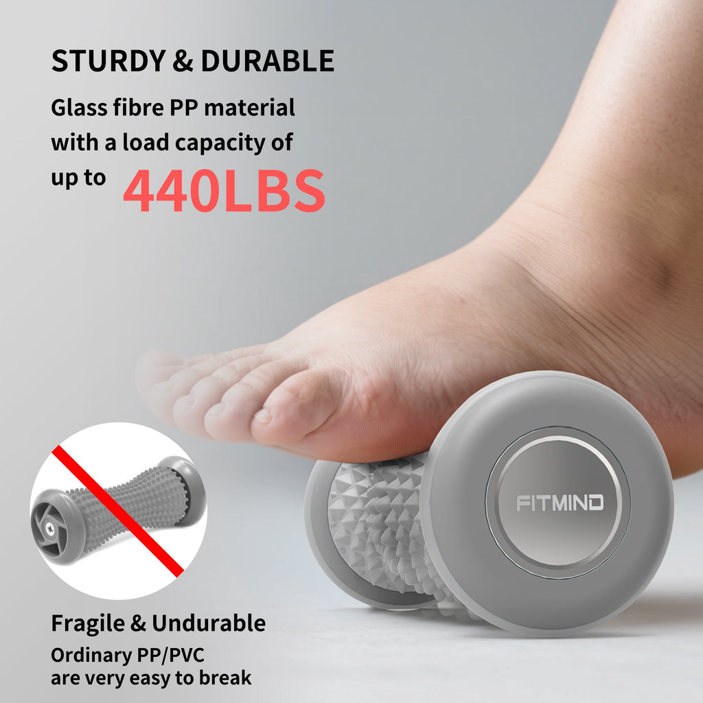 Massager for Plantar Fasciitis, Arch and Heel Pain Relief, Grey - Image 3