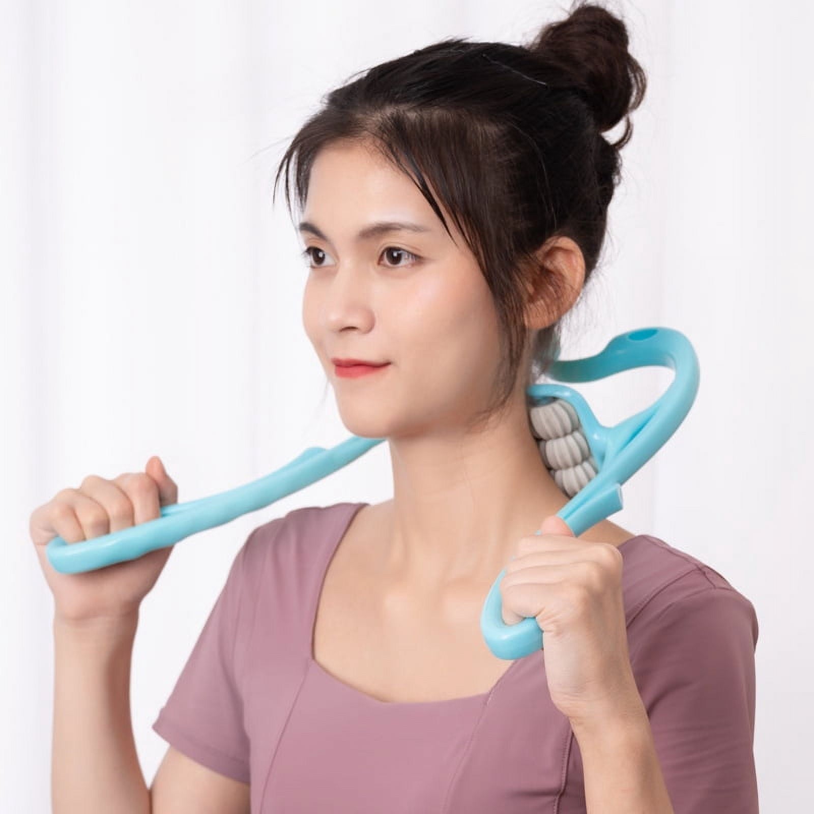 spine massager multifunctional kneading roller ball manual clip neck shoulder and neck massager roller shoulder massager - Image 4