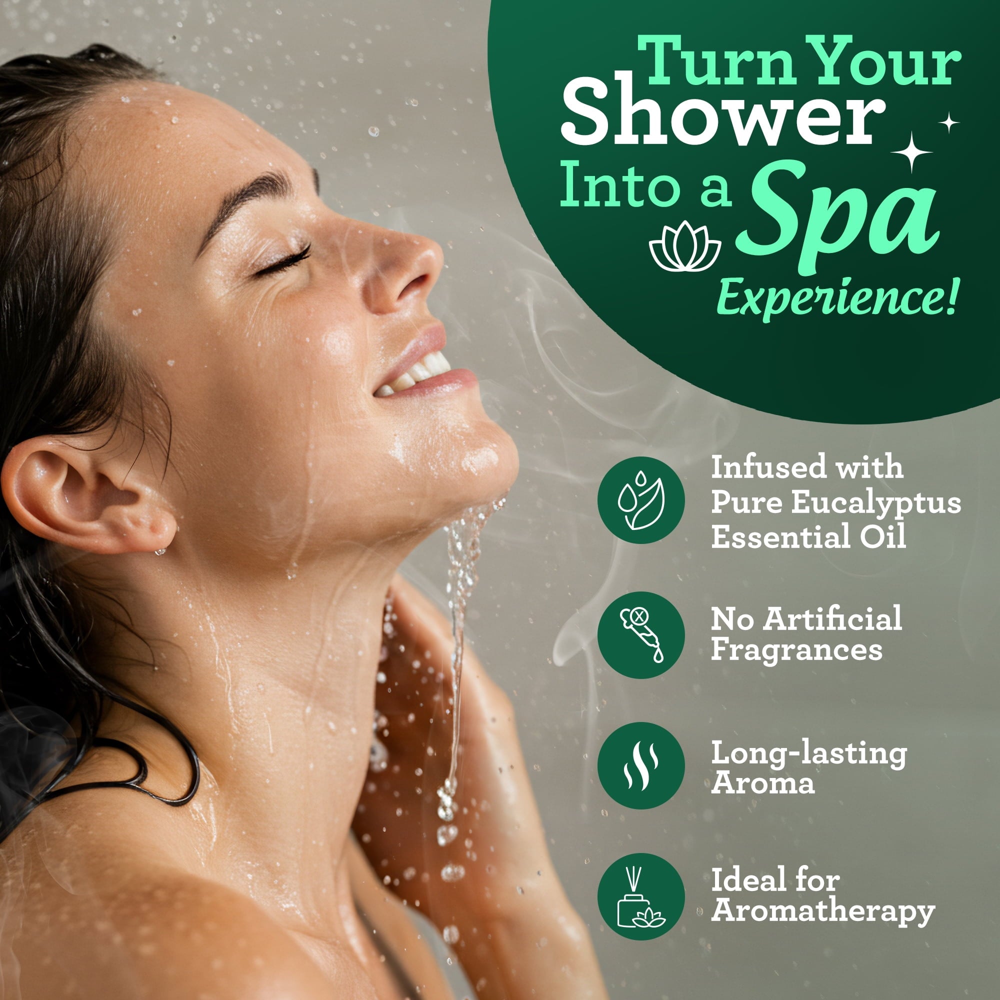 Shower Tablets Aromatherapy Steam Tablets - Non-Medicated - 10 Individually Wrapped - Image 5
