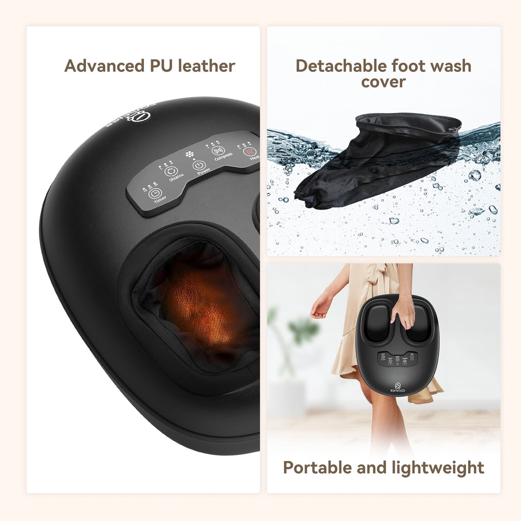 with Heat, Feet Massage Machine for Neuropathy Plantar Fasciitis, Size 14 - Image 6