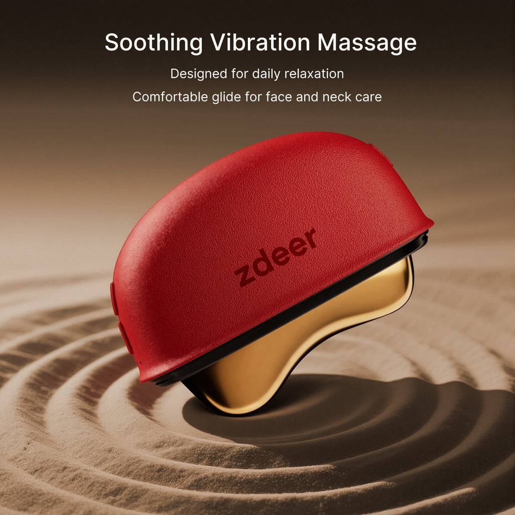 LED Red Light Therapy Facial & Neck Massager Heated Gua Sha Facial Sculpting Device with Vibration for Firming & Lift... - Image 5