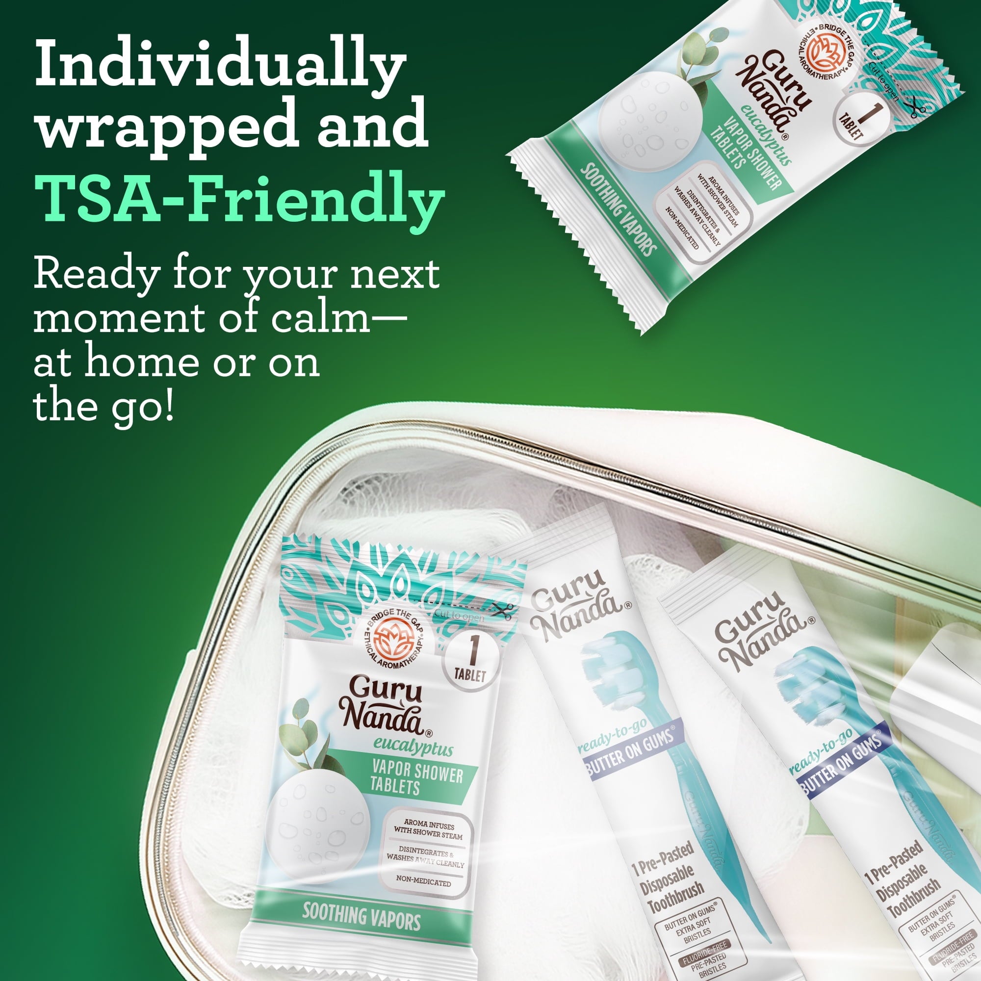 Shower Tablets Aromatherapy Steam Tablets - Non-Medicated - 10 Individually Wrapped - Image 3