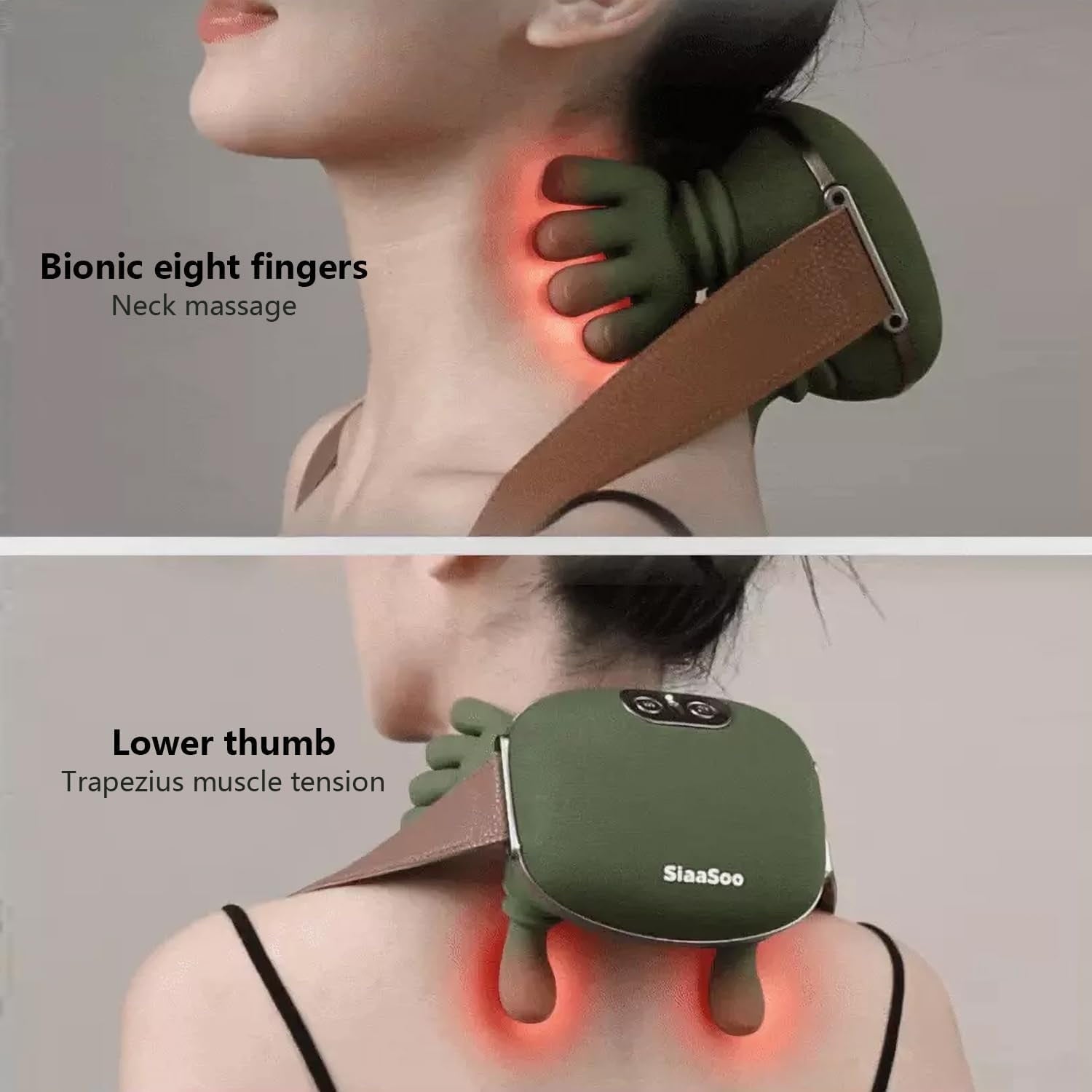 2025, with Heat Electric Shoulder & Cervical Massage for Pain Relief deep Tissue Massage Heated for , Back, Shoulder-... - Image 2