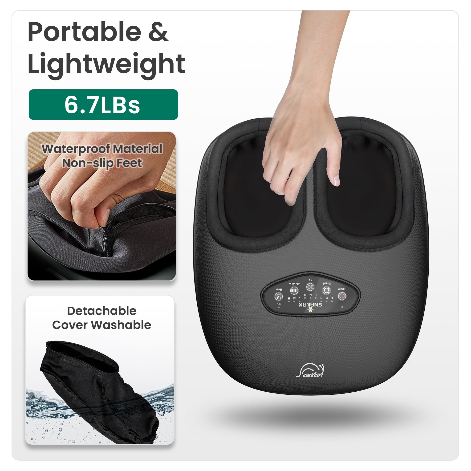 Massager with Soothing Heat, Kneading Improve Blood Circulation, Gifts - Image 5