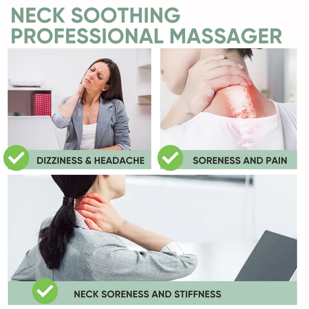with Heat, for Pain Relief Deep Tissue, Portable with 10 Modes & 16 Levels, Relaxation at Home, Office, Travel - Image 4