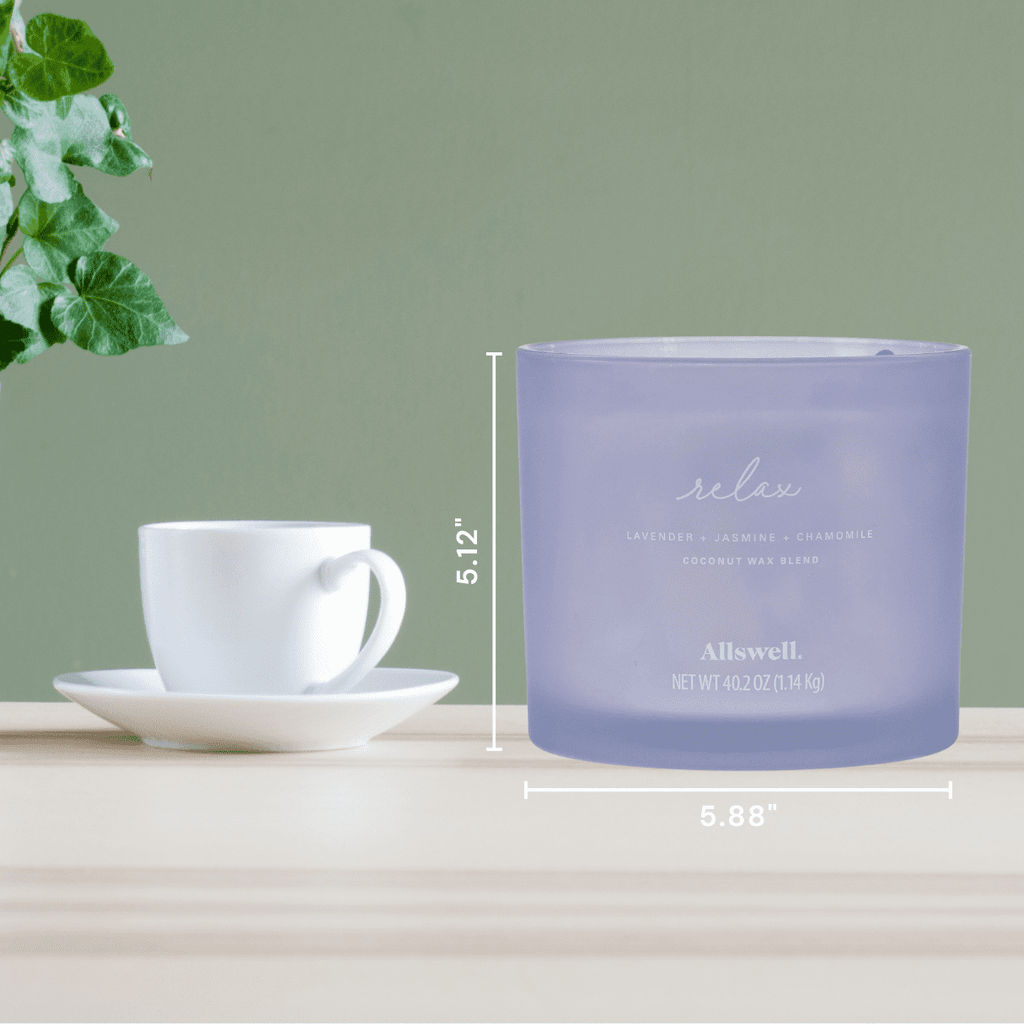 ( + Jasmine + Chamomile) Scented 4-Wick Spa Jar Candle 40.2oz. - Image 2